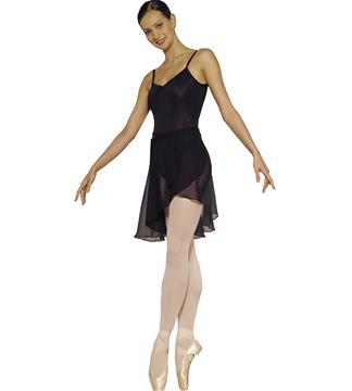 06017 Wrap-over skirt with a tie-up belt