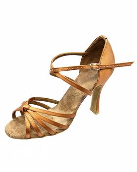 03367 Female «Latina» shoes, satin, 7 cm heel
