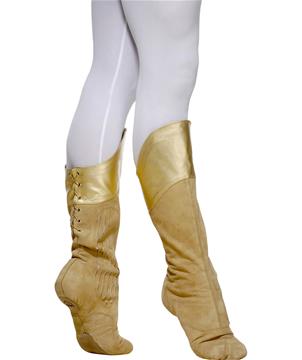 M-7 Laced up male ballet boots with pleats