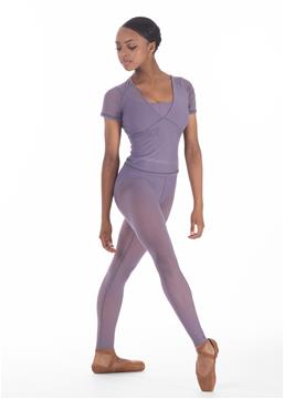 DAD2037/1 LITTLE GRETA, Back seam Mesh leggings