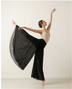 DS5005MESH Široké kalhoty, materiál mesh